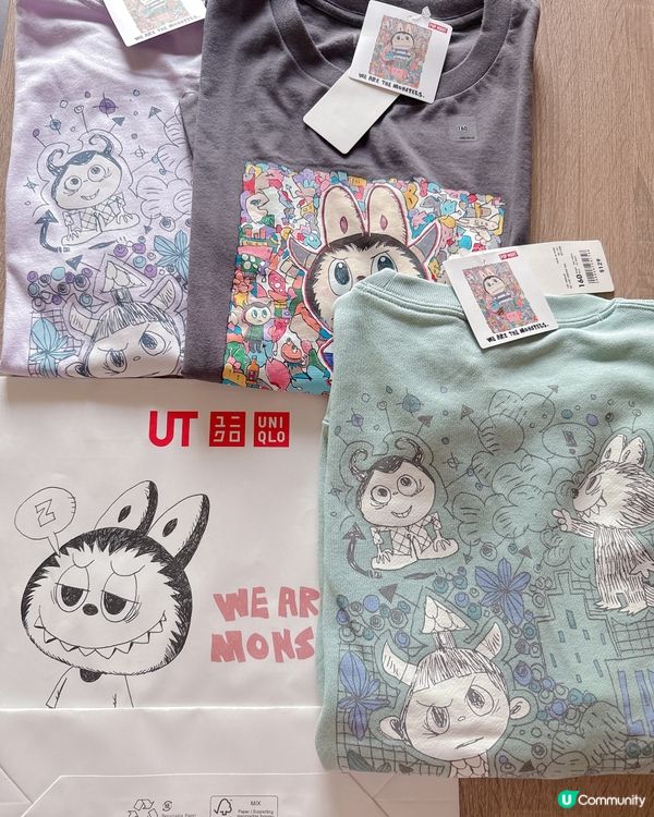 Labubu x Uniqlo 潮衫開賣啦！