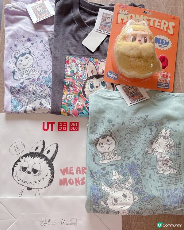 Labubu x Uniqlo 潮衫開賣啦！
