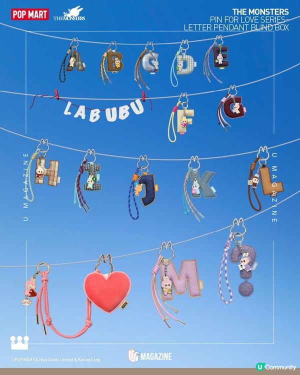 Mini Labubu發售情報｜對應字母/隱藏版一共30款 