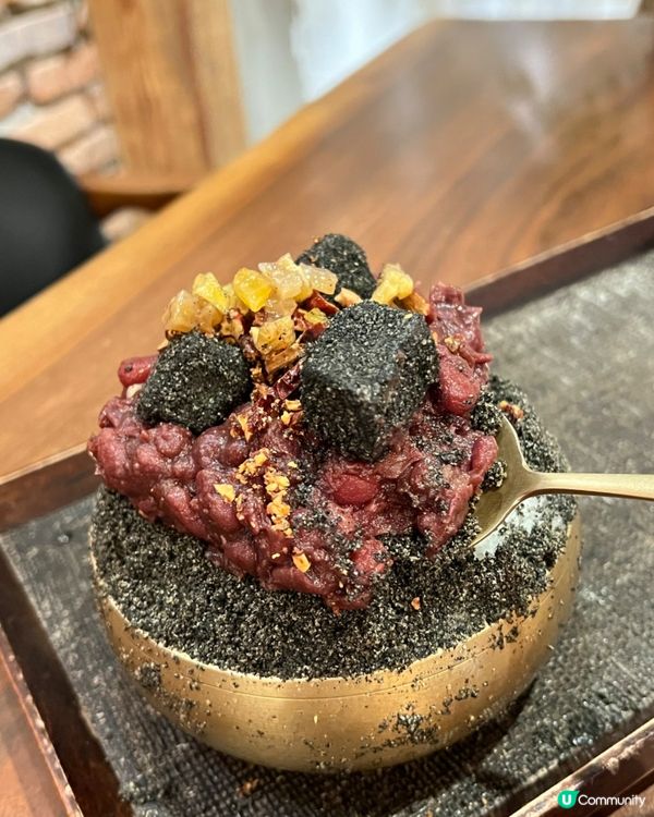 🇰🇷韓國江南必食傳統手工黑芝麻紅豆刨冰🍧