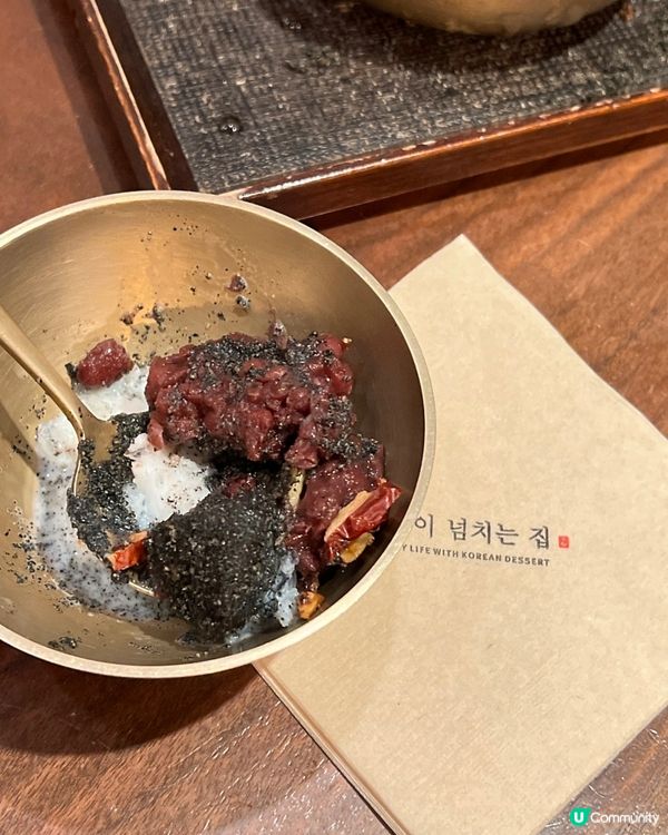 🇰🇷韓國江南必食傳統手工黑芝麻紅豆刨冰🍧