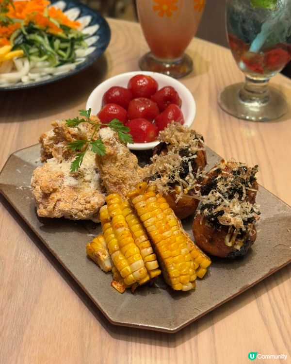 夕暮夜煙燻牛舌蛋包飯🤤！夏日祭典開餐！