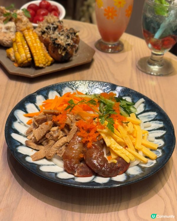 夕暮夜煙燻牛舌蛋包飯🤤！夏日祭典開餐！