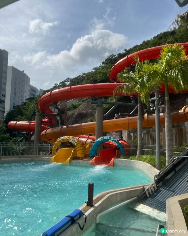 終於去咗海洋公園水上樂園🎉🎉超好玩！夏天必去！