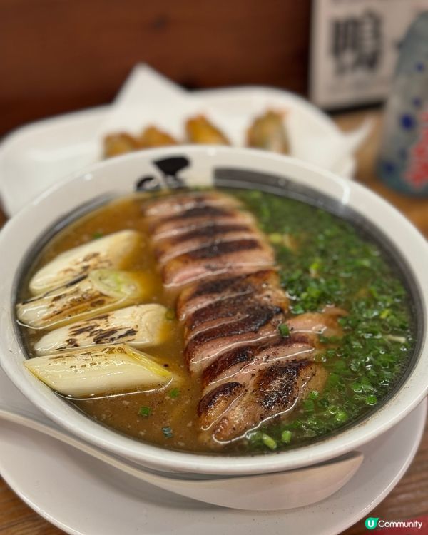 中環鬧市🍜無加一 鴨蔥拉麵好特別