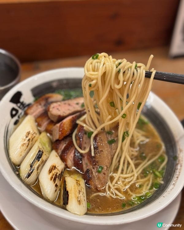 中環鬧市🍜無加一 鴨蔥拉麵好特別