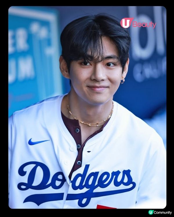 BTS V現身洛杉磯擔任開球嘉賓 與大谷翔平世紀同框