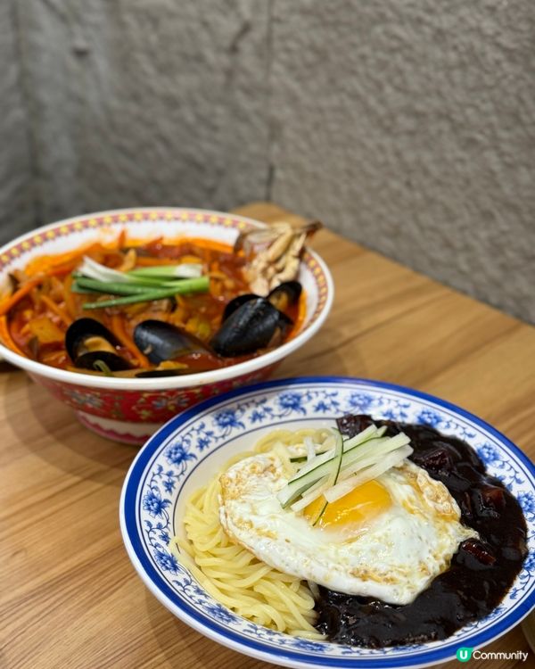 尖沙咀必食🇰🇷海鮮炒碼麵、糖醋肉、炸醬麵🤤🥢✨