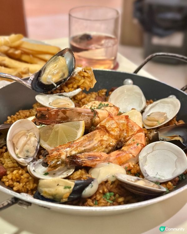 西班牙海鮮飯打卡📸！黑毛豬火腿正😋！