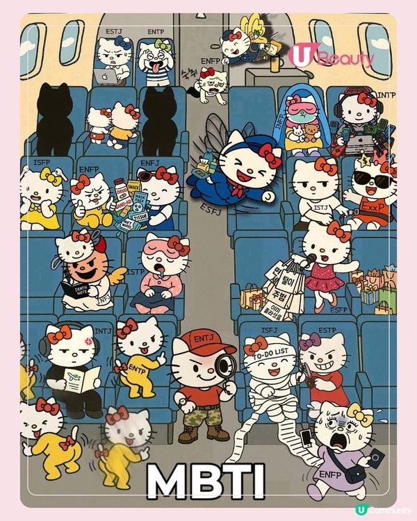 Hello Kitty版MBTI大公開！在不同場景的攪笑反應
