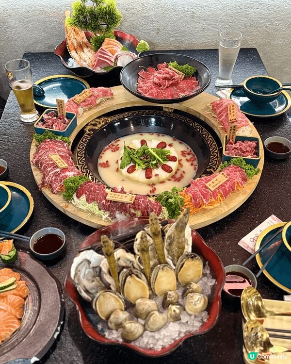 呢間打邊爐放題真係好適合打卡，一圈嘅牛肉擺盤好靚，而且生日有...