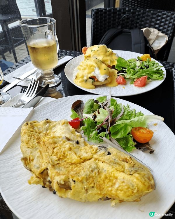 西貢酒店的西式早餐美味豐富，飲品有茶啡及果汁隨意添飲。望海環...