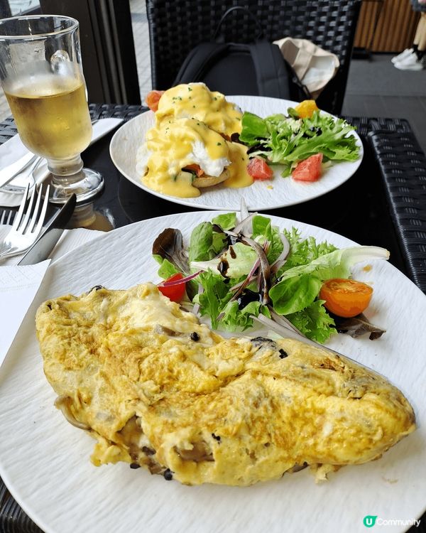 西貢酒店的西式早餐美味豐富，飲品有茶啡及果汁隨意添飲。望海環...