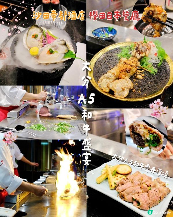 沙田帝都櫻田日本餐廳｜頂級大分A5和牛＋新鮮海鮮鐵板燒，慶祝必選！