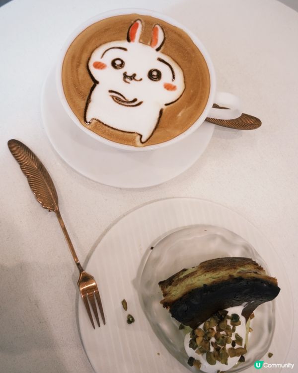 西營盤高質拉花cafe☕️Usagi Latte超吸睛