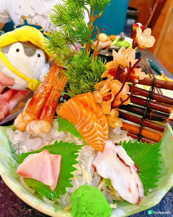 生日送三文魚蛋糕😚