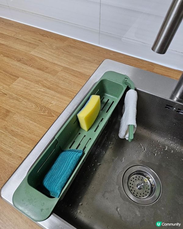 廚房收納神器！水槽置物架🤩 空間大解放！