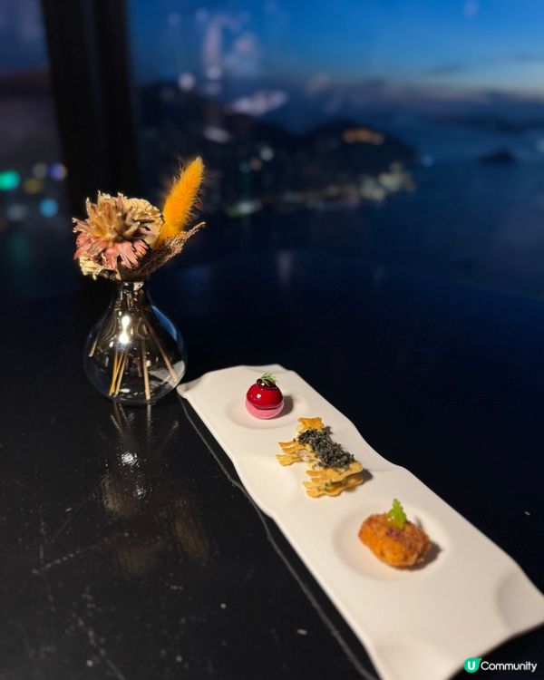望住維港海景食法國餐6道菜 先人均1000😍