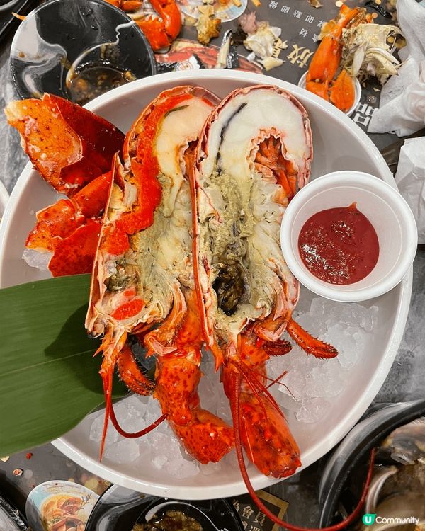 極大瀛喜，非常推介油鹽焗奄仔蟹，蒜蓉粉絲蒸蟶子，龍蝦。油鹽焗...