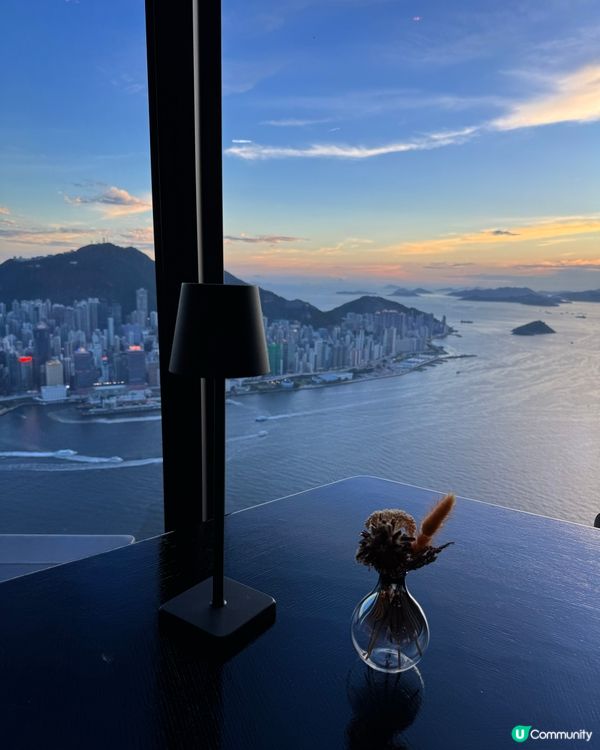 望住維港海景食法國餐6道菜 先人均1000😍