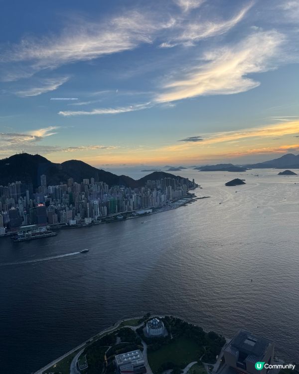 望住維港海景食法國餐6道菜 先人均1000😍