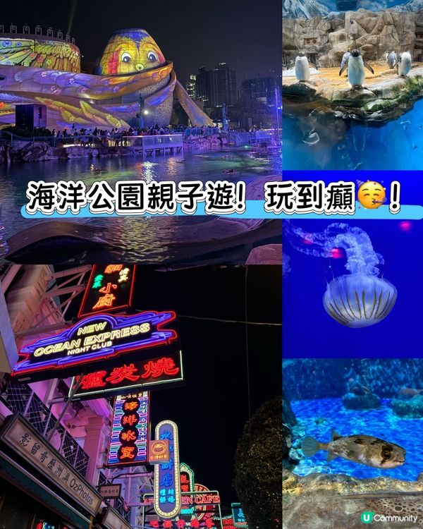 海洋公園親子遊！玩到癲🥳！