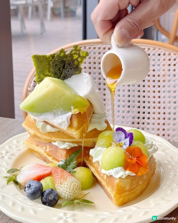 消暑🍈蜜瓜窩夫🤤份量十足韓式餐廳