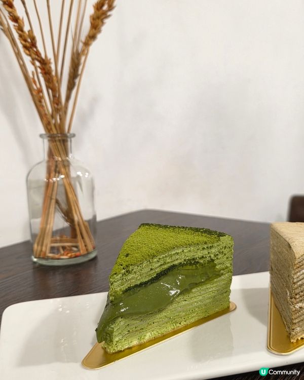 軟滑濃郁抹茶流心千層蛋糕