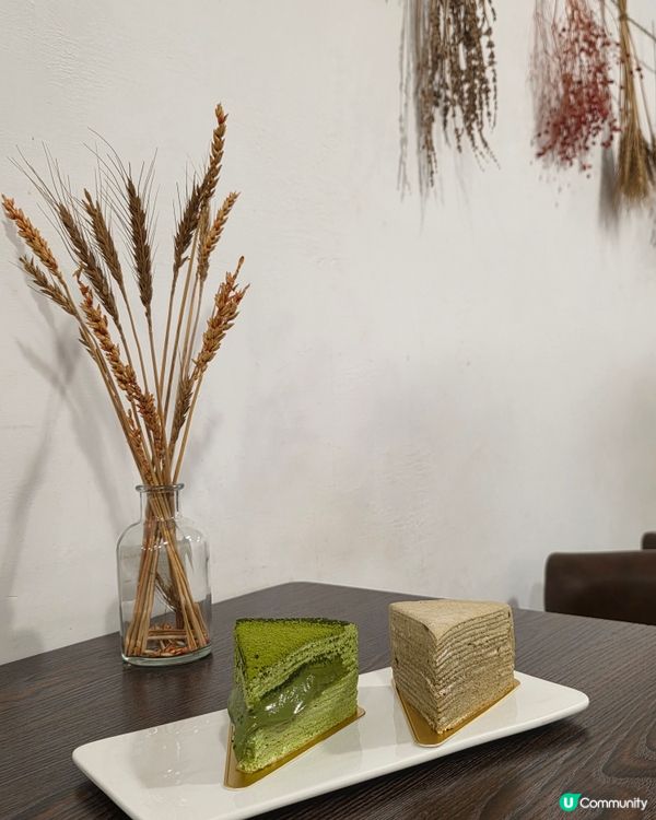 軟滑濃郁抹茶流心千層蛋糕