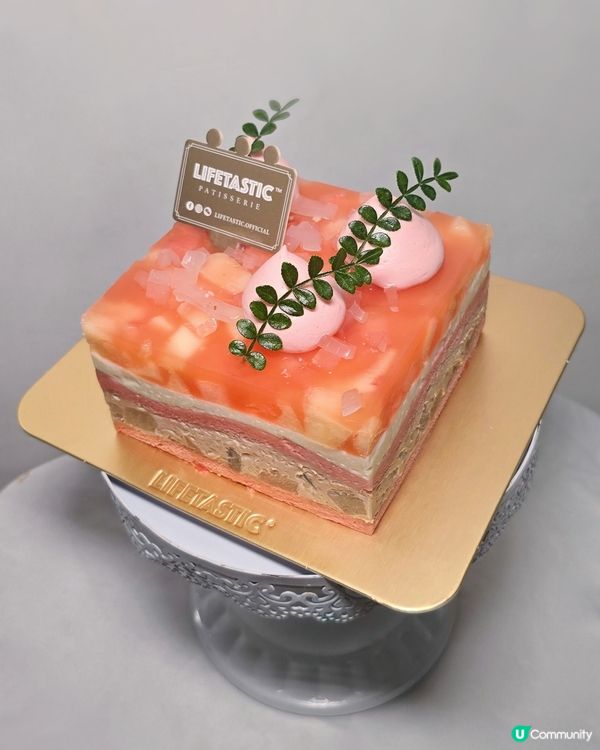 祝我生日快樂。限定日本白桃伯爵茶蛋糕