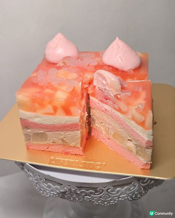 祝我生日快樂。限定日本白桃伯爵茶蛋糕