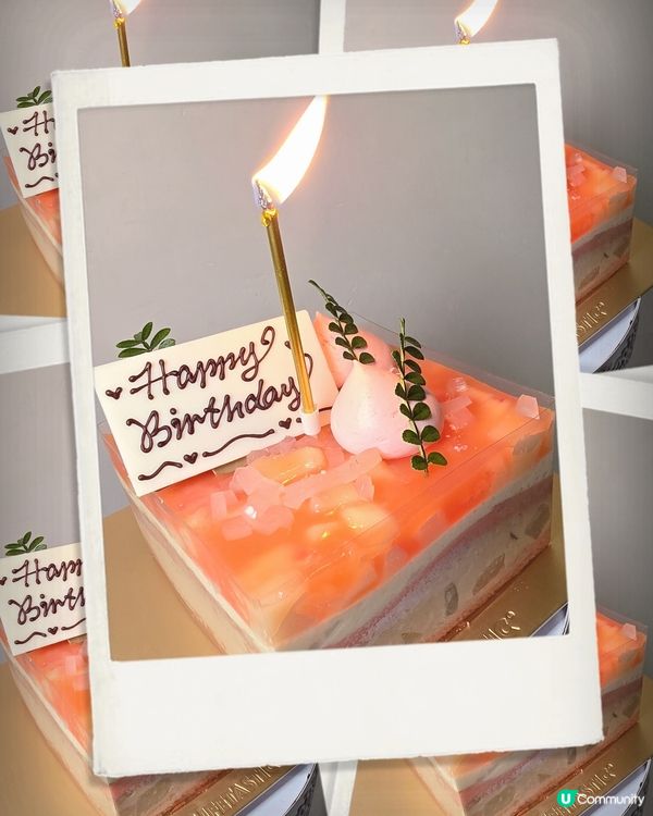 祝我生日快樂。限定日本白桃伯爵茶蛋糕