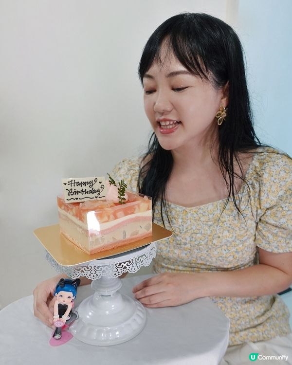 祝我生日快樂。限定日本白桃伯爵茶蛋糕