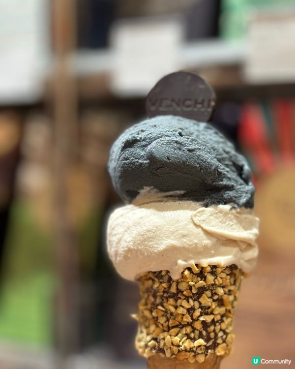 Venchi終於有黑芝麻gelato🥹