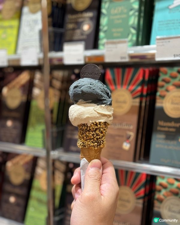 Venchi終於有黑芝麻gelato🥹
