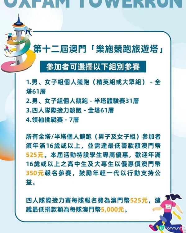 樂施競跑旅遊塔2025