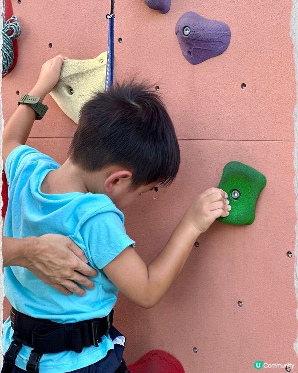 四歲半攀石挑戰！💪🏻 暑假必去！🧗🏻‍♀️