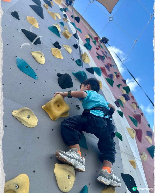 四歲半攀石挑戰！💪🏻 暑假必去！🧗🏻‍♀️
