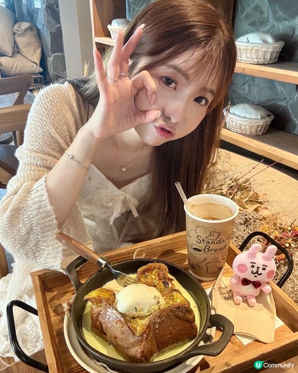 韓國千層麵包🤤！招牌法式吐司🍞好掛住呀！想飛✈️！