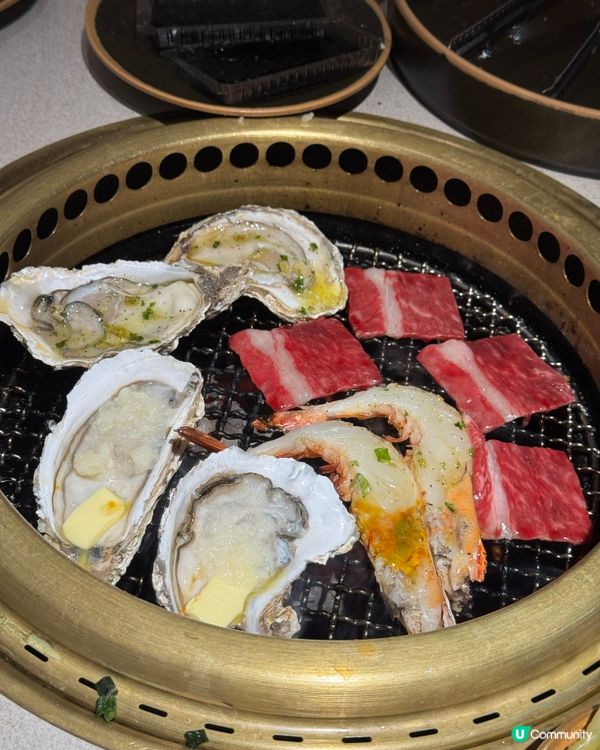 高質👍 A4和牛燒肉+海鮮放題🤤 夏天食燒肉唔會有油膩感！！