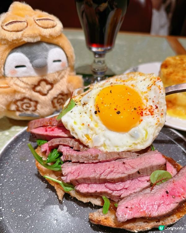 1. 中環美食之旅😋！牛扒多士+焦糖班戟🤤+特調咖啡☕️！