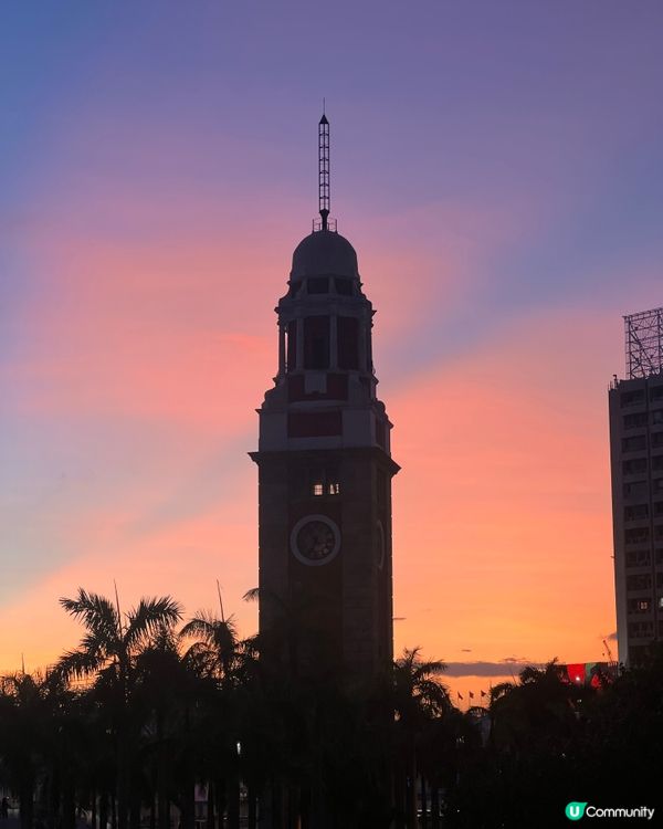 尖咀海旁靚景🌅！日落維港超正！😍