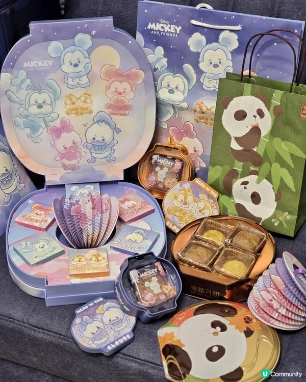 迪士尼魔法燈籠x可愛熊貓月餅
