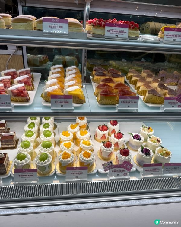 100分既蛋糕😋！蜜瓜白桃+香印提子🤤！