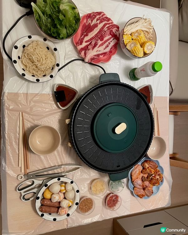 家居好物 一個煲輕鬆在家燒烤打邊爐
