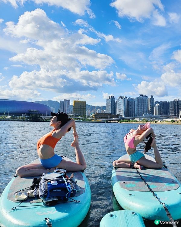 啟德直立板瑜伽🏄‍♀️！市區玩水新體驗！