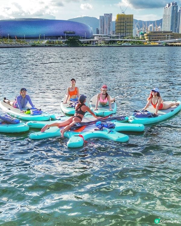 啟德直立板瑜伽🏄‍♀️！市區玩水新體驗！