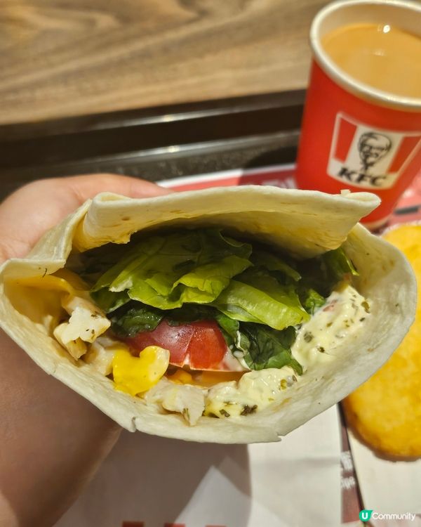肯德基全新口袋卷！😋 早餐新選擇！ 🌯