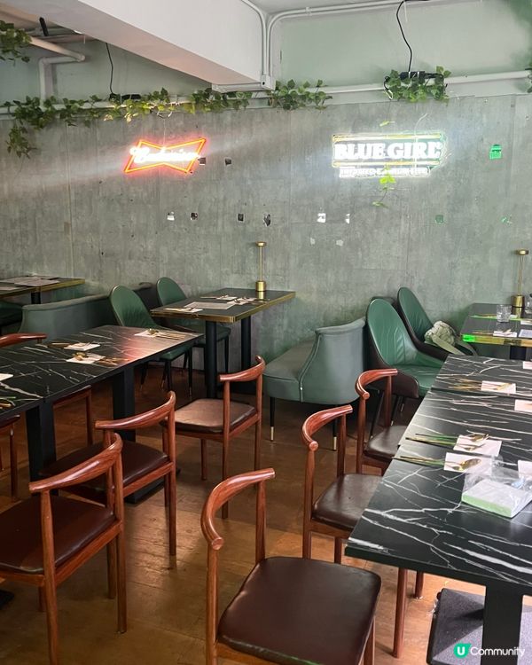 新開張第二位半價🤭鋸扒飲杯紅酒chill🍷