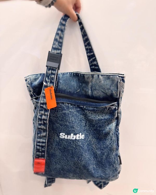 ♡超型Subtle Rawmad(U) 丹寧托特背囊♡限時9折優惠碼唔好錯過！♡